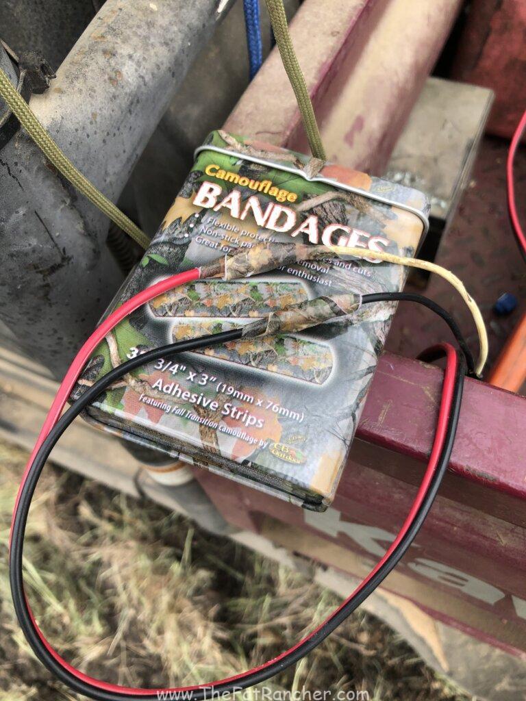Using bandaids for wire insulation