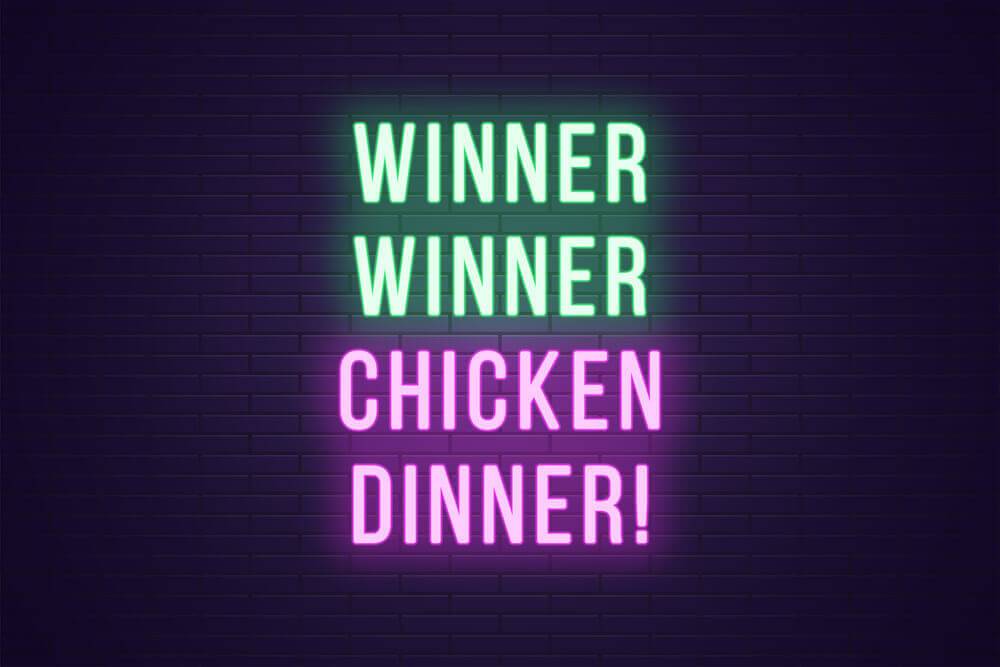 Neon Winner Sign