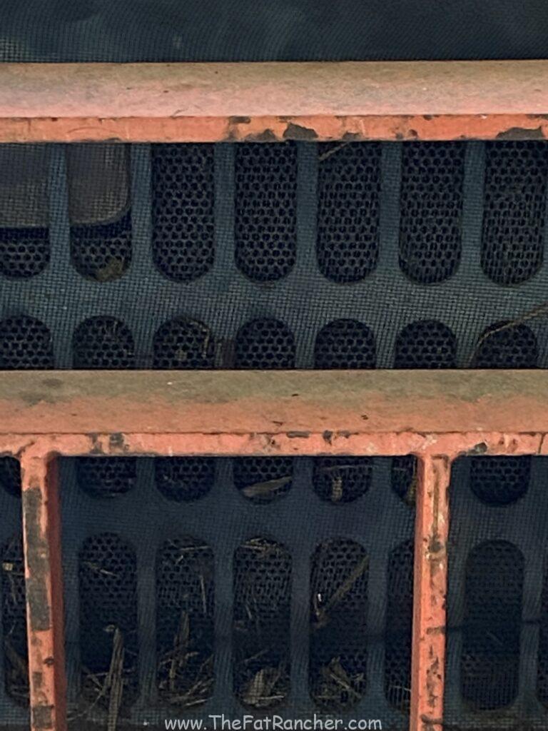 Removable mesh over radiator inlet