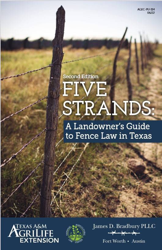 Five Strands-TX Fence Law Handbook Cover Image