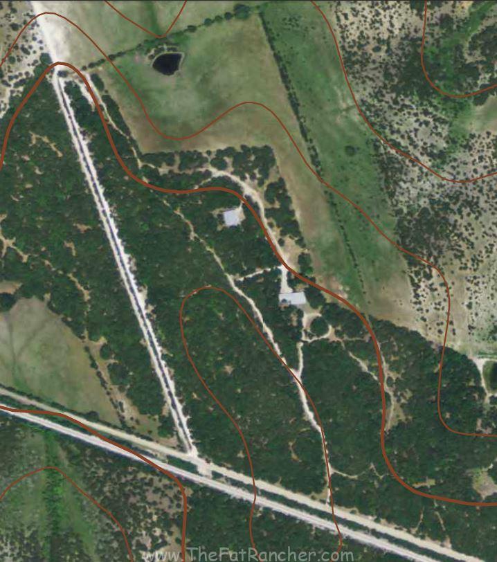Topographic map of the author's property.